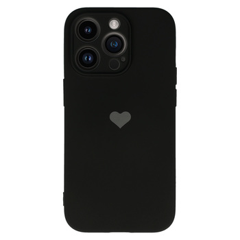 Vennus Silicone Heart Case for Iphone 13 Pro Max design 1 black