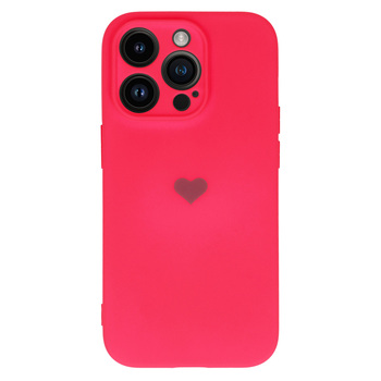 Vennus Silicone Heart Case do Iphone 13 Pro Max wzór 1 fuksja