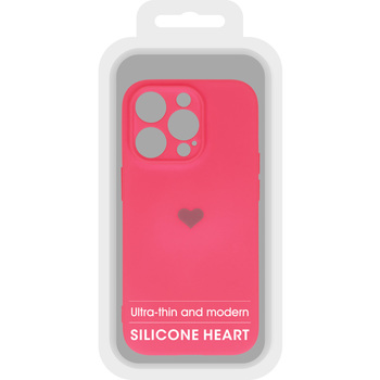 Vennus Silicone Heart Case do Iphone 13 Pro Max wzór 1 fuksja