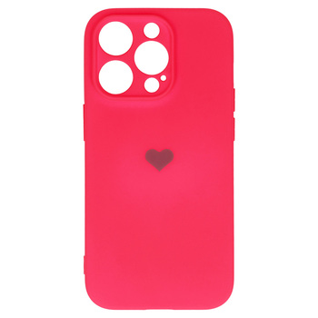 Vennus Silicone Heart Case do Iphone 13 Pro wzór 1 fuksja