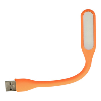 Lampka Mini LED Silikonowa USB Pomarańczowa