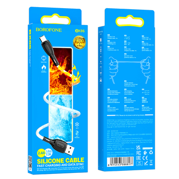 Borofone Cable BX86 Advantage - USB to Micro USB - 2,4A 1 metre white