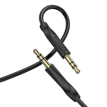 Borofone Kabel AUX BL16 - jack 3,5mm na jack 3,5mm - 1 metr czarny
