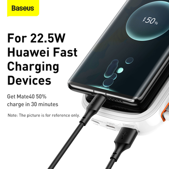 Baseus Power Bank 20000mAh Qpow Pro - USB + Type C - PD 20W with Lightning cable (PPQD060202) white