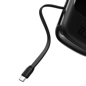 Baseus Power Bank 20000mAh Qpow Pro - USB + Type C - PD 22,5W with Type C cable (PPQD060301) black