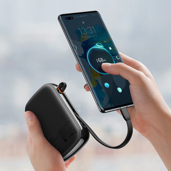 Baseus Power Bank 20000mAh Qpow Pro - USB + Type C - PD 22,5W with Type C cable (PPQD060301) black