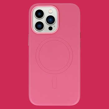 MagSafe Leather Case Iphone 14 Pink