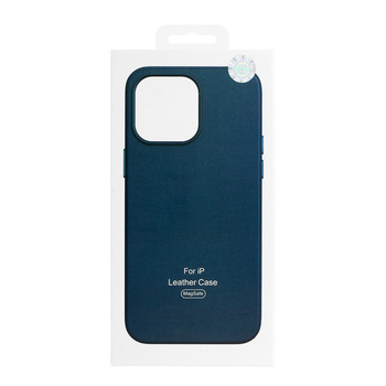 MagSafe Leather Case Iphone 13 Pro Navy