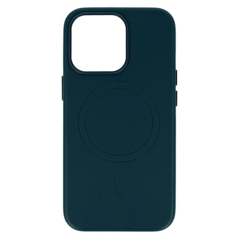 MagSafe Leather Case Iphone 14 Pro Navy