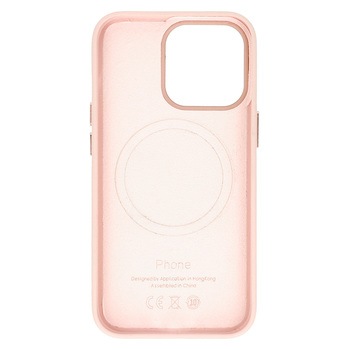 MagSafe Leather Case Iphone 14 Pro Jasnoróżowy