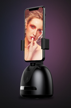Uchwyt na telefon z automatycznym śledzeniem 360° Face Tracking P2S czarny