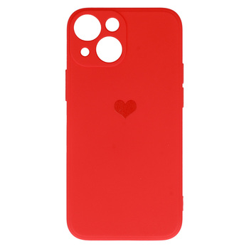 Vennus Silicone Heart Case do Iphone 13 Mini wzór 1 czerwony