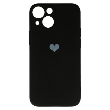 Vennus Silicone Heart Case for Iphone 14 Plus design 1 black