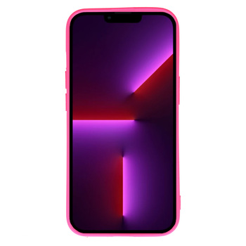 Vennus Silicone Heart Case do Iphone 14 Plus wzór 1 fuksja
