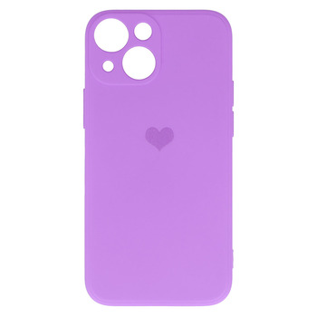 Vennus Silicone Heart Case do Iphone 14 Plus wzór 1 fioletowy