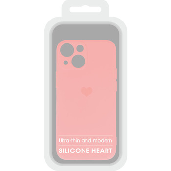 Vennus Silicone Heart Case do Iphone 14 Plus wzór 1 różowy