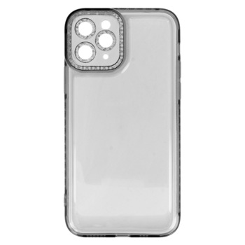 Crystal Diamond 2mm Case do Iphone 11 Pro Przezroczysty czarny