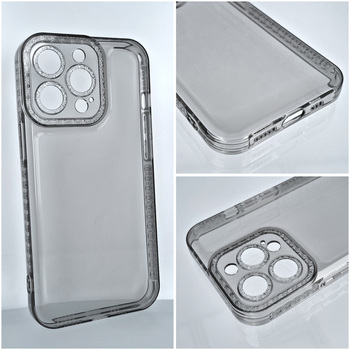 Crystal Diamond 2mm Case do Iphone 11 Pro Max Przezroczysty czarny
