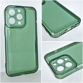Crystal Diamond 2mm Case do Iphone 12 Pro Max Przezroczysty zielony