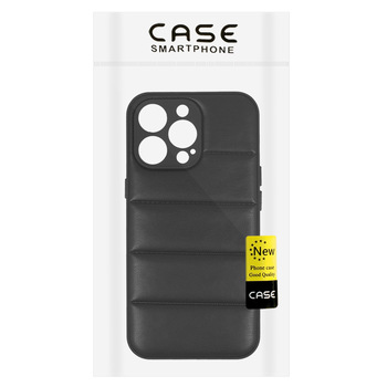 Leather 3D Case for Iphone 14 Pro design 2 black