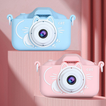 Aparat fotograficzny, kamera dla dzieci C9 Cat niebieski