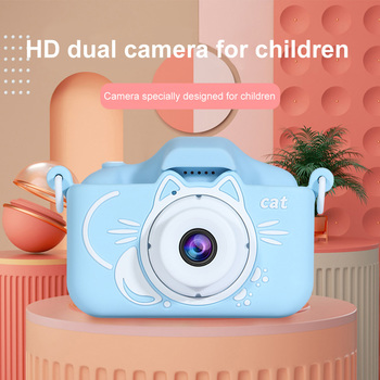 Aparat fotograficzny, kamera dla dzieci C9 Cat niebieski