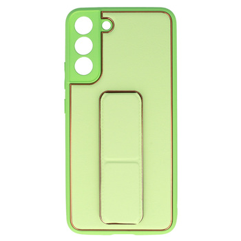TEL PROTECT Leather Luxury Stand Case do Samsung Galaxy S22 Plus Miętowy