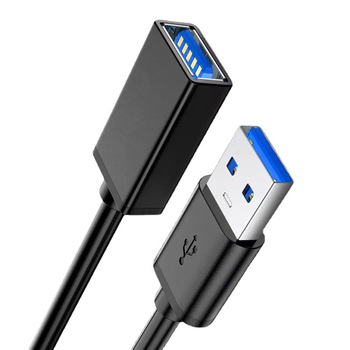 Kabel przedłużacz - USB na USB 3.0 - 1 metr czarny