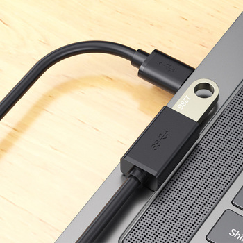 Kabel przedłużacz - USB na USB 3.0 - 1 metr czarny