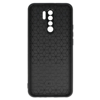 Tel Protect CARBON Case do Xiaomi Redmi 9 Czarny z czerwonym paskiem