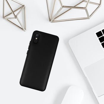 Leather 3D Case for Xiaomi Redmi 9A design 1 black