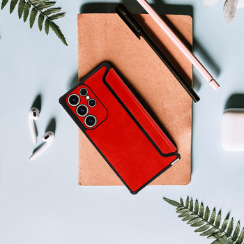 Kabura Razor Leather Book do Samsung Galaxy S23 Plus czerwona