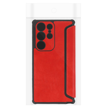 Kabura Razor Leather Book do Samsung Galaxy S23 Plus czerwona