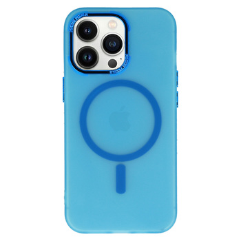 Magnetic Frosted Case for Iphone 11 Pro Max Blue