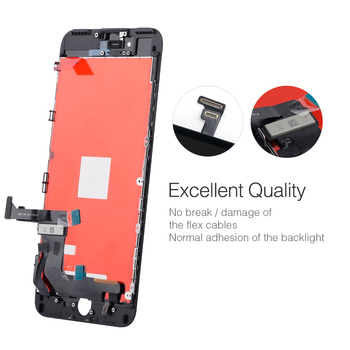 Wyświetlacz LCD NCC do Iphone 7 biały Metal Plate Select