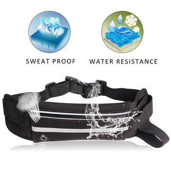 Running Sports Belt Type 1 - iPhone 16 Pro/16 Pro Max / Galaxy S25 Ultra/S25/S24 Ultra/S24/A55/A25/A16/A15/Redmi 14C black