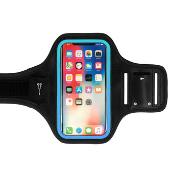 Futerał na ramię slim Typ 2 do Iphone 13/13Pro/14/14 Pro/15/15Pro/16/16 Pro/Samsung S21/S22/S23/S24 - 5,5 cala Czarno-niebieski