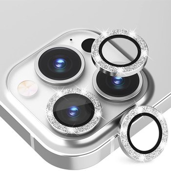 Hartowane szkło HARD DIAMOND na aparat (LENS) do Iphone 13 Pro/13 Pro Max srebrne (obiektyw 3 sztuki)
