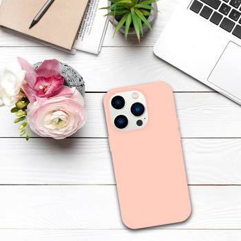 Tel Protect Silicone Premium do Iphone 15 Pro jasnoróżowy