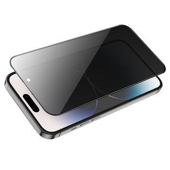 Borofone Tempered glass BF7 Diamond Armor Full Screen Anti-spy for Iphone 15 Pro - 10 pieces