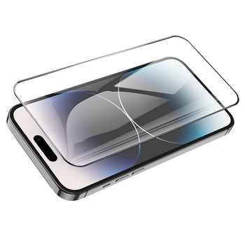 Borofone Hartowane szkło BF6 Diamond Armor Full Screen HD do Iphone 15 Pro - 10 sztuk