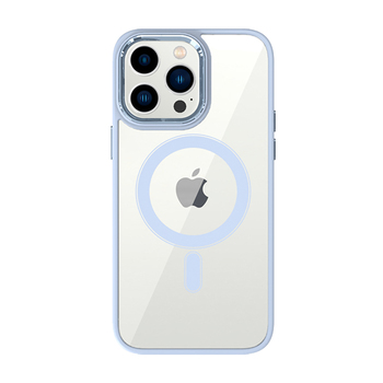 Tel Protect Magnetic Clear Case do Iphone 15 Plus Jasnoniebieski