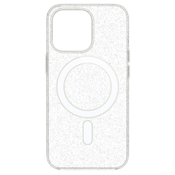 TEL PROTECT MagSilicone Clear Case for Iphone 15 Pro Max Glitter