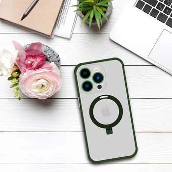 Tel Protect Magical Magsafe Stand Case do Iphone 15 zielony
