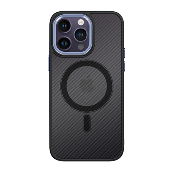 Tel Protect Magnetic Carbon Case for Iphone 15 Plus Black-purple