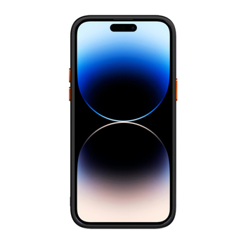 Tel Protect Magnetic Carbon Case do Iphone 15 Plus Czarno-pomarańczowy
