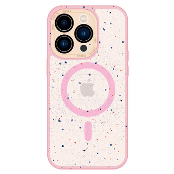 Tel Protect Magnetic Splash Frosted Case do Iphone 15 Plus Jasnoróżowy