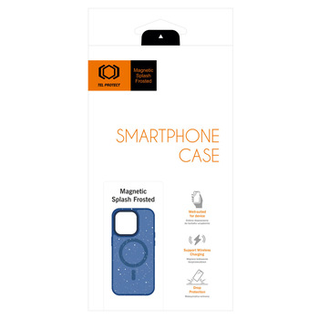 Tel Protect Magnetic Splash Frosted Case do Iphone 15 Pro Granatowy