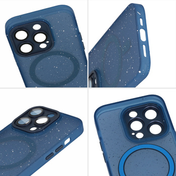Tel Protect Magnetic Splash Frosted Case do Iphone 15 Pro Max Granatowy