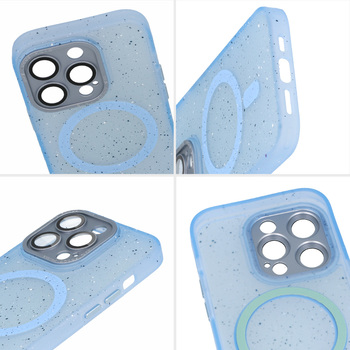 Tel Protect Magnetic Splash Frosted Case for Iphone 15 Pro Max Light blue